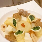 野菜白だしで、洋風おでん